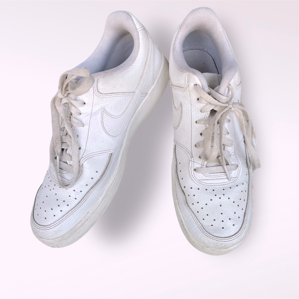 White Nike Court Vision